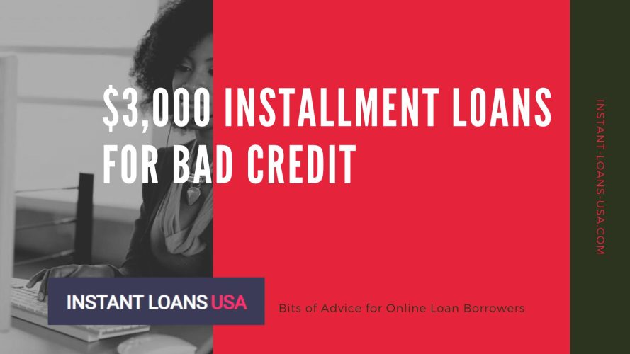 Get a $3,000 Loan for Bad Credit in Minutes